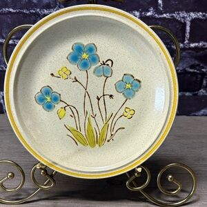 Vintage Set of Hearthside Stoneware Floral Plates